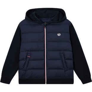 【90%羽绒】eland kids衣恋童装男童排骨羽绒服秋冬刺绣连帽外套