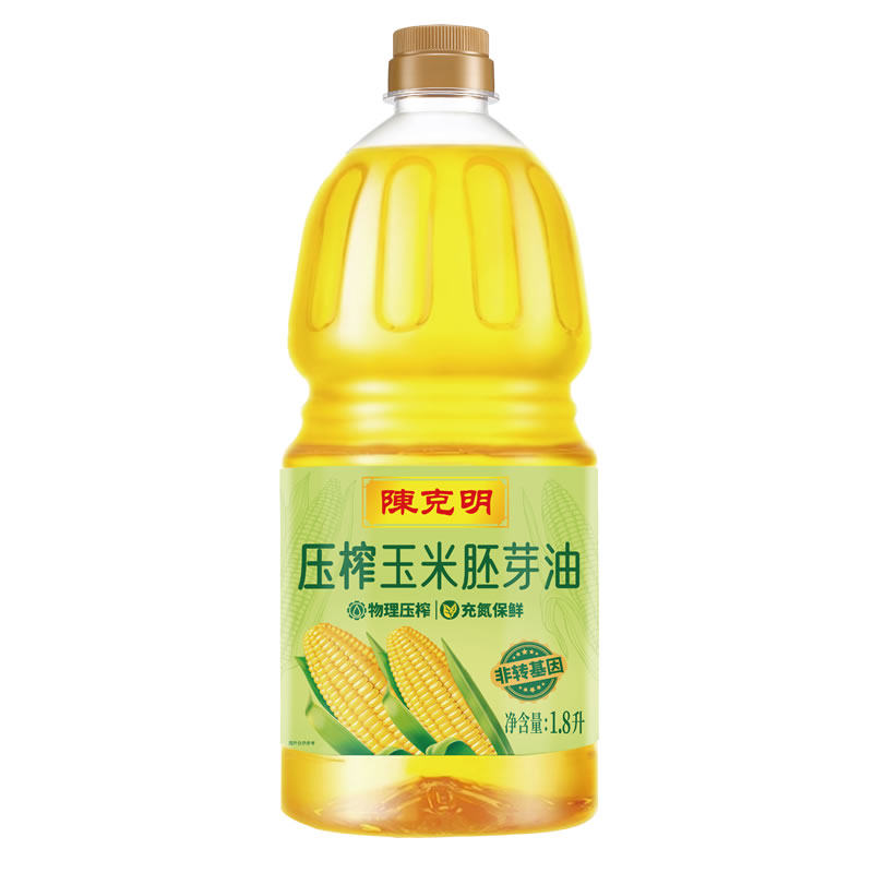 陈克明食用油压榨玉米胚芽油1.8L