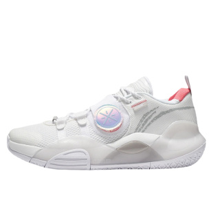 Lining李宁 乔飞天下 韦德全城8 Lite 白色男子 实战篮球鞋 ABPS0