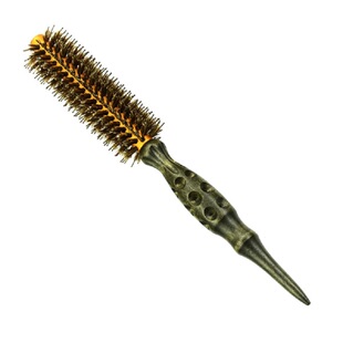 韩国原装进口Shewait细薇耐高温滚梳实木猪鬃滚梳造型美发专用