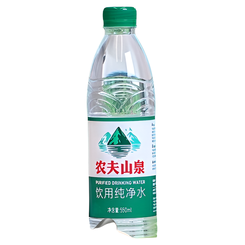 农夫山泉饮用纯净水550ml*24瓶箱塑膜装