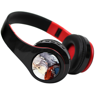 洛天依乐正绫周边fgo贞德二次元无线插卡动漫头戴式蓝牙耳机电脑