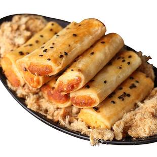 肉松酥 肉松酥条蛋卷 一口酥巨好吃的零食 排行榜 肉松卷过年网红