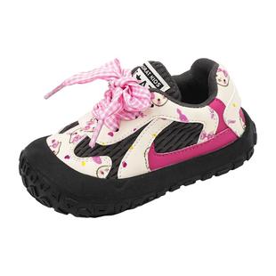 Ginuorat奇诺鼠儿童软底走步鞋秋季新款运动鞋百搭卡通女宝宝鞋子