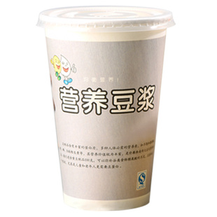 豆浆杯带盖纸杯一次性商用现磨豆浆杯子加厚早餐粥杯1000只可定制