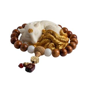 大善堂新款象牙果九尾狐汽车饰品摆件中控台装饰品2026高级感礼物