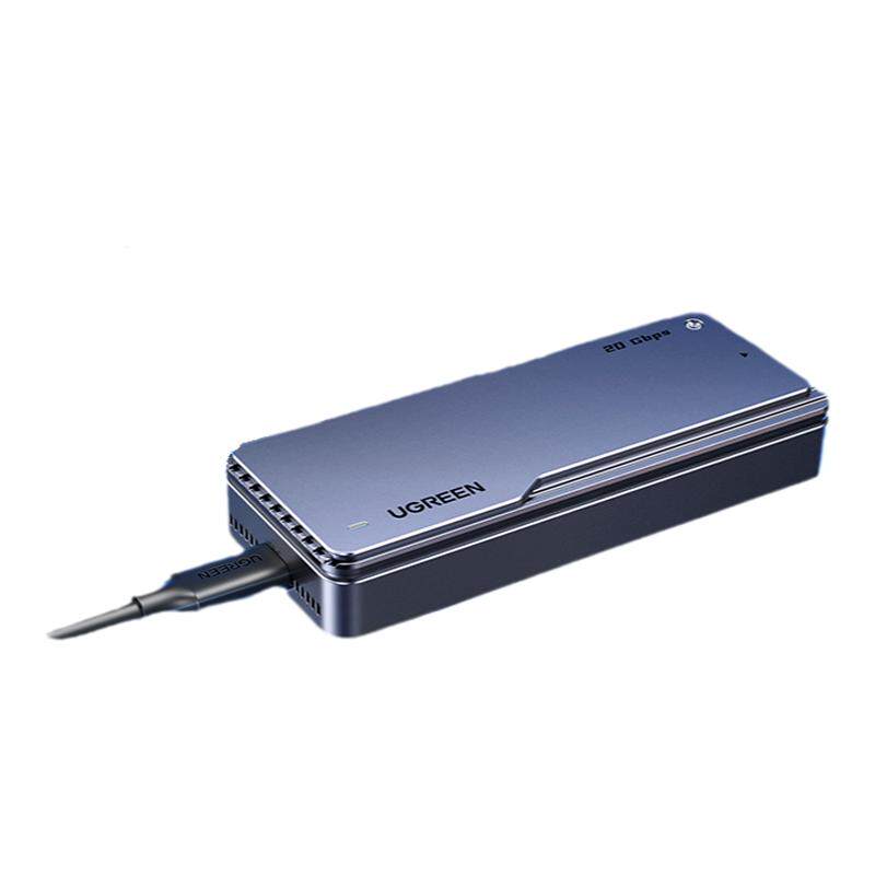 绿联m.2固态硬盘盒子20Gbps移动m2usb3.2外接nvmesata兼容雷电4/3