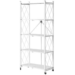 全友家居现代简约可移动置物架客厅储物收纳架书房书架KD