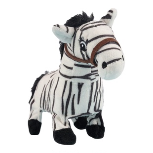 电动马毛绒玩具跨境会走路仿真马公仔儿童走路叫声玩偶黑脚马动物