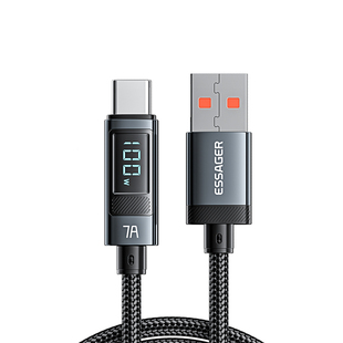 Essager 7A USB Type C Cable 100W USB C Charger Data For Realme Huawei 66W Fast Charging Wire Cord