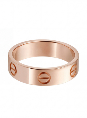 LOVE系列18K玫瑰金轻奢戒指对戒