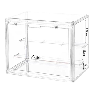 RMAX盲盒收纳盒手办亚克力透明展示架泡泡玛特labubu展柜乐高摆柜