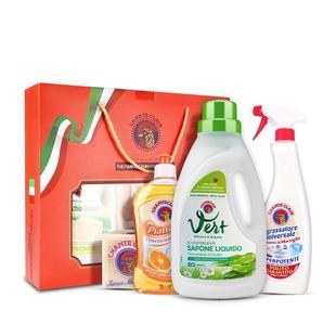 意大利大公鸡头礼盒套装三件套油污清洁剂马赛皂肥皂洗洁精伴手礼