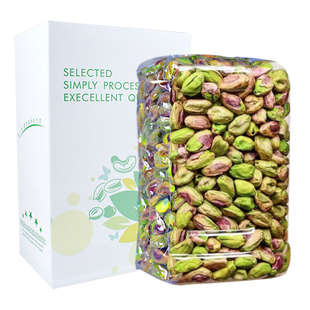 芝参堂原味熟开心果仁半片500g每日坚果孕妇零食干果烘焙原料炒货