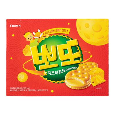 可拉奥韩国进口芝士奶酪夹心饼干