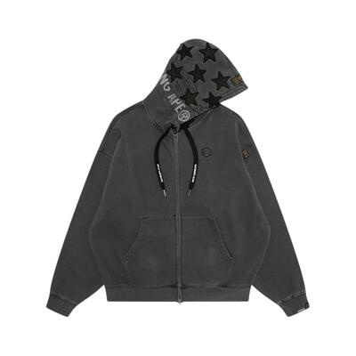 Aape猿人徽章五角星加绒卫衣