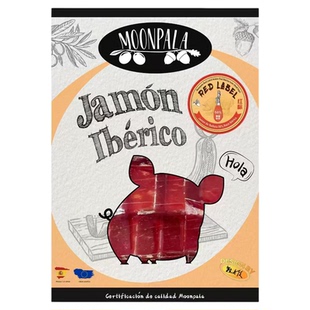 伊比利亚黑猪后腿切片40g西班牙进口火腿片即食白标绿标红标黑标