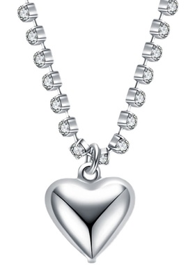 brandymelville项链水钻爱心吊坠