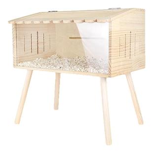 芦丁鸡饲养箱桌腿仓鼠笼子木腿桌脚实木支架配件增高支撑桌腿造景