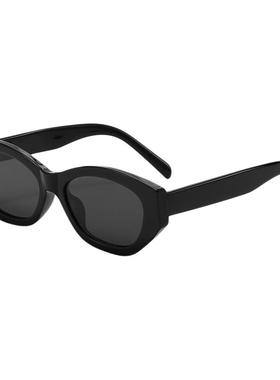 复古猫眼uv400墨镜高清尼龙镜片