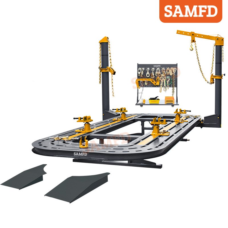 SAMFD工厂直销矩形管汽车身大梁校正仪车身凹陷修复钣金平台