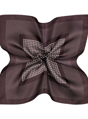 SUITSUPPLY深红色桑蚕丝口袋巾