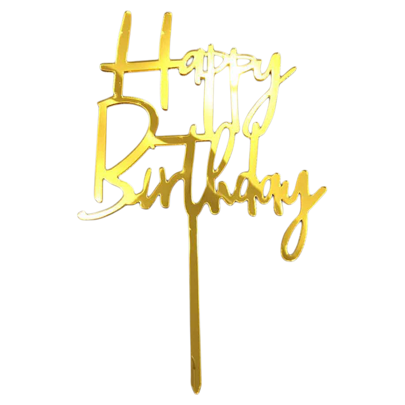 亚克力生日快乐插牌蛋糕装饰暴富福如东海英文女神妈妈烘焙插件