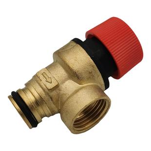 壁挂炉安全阀减压阀泄水阀通用铜 塑料款 卡扣式泄压阀壁挂炉配件