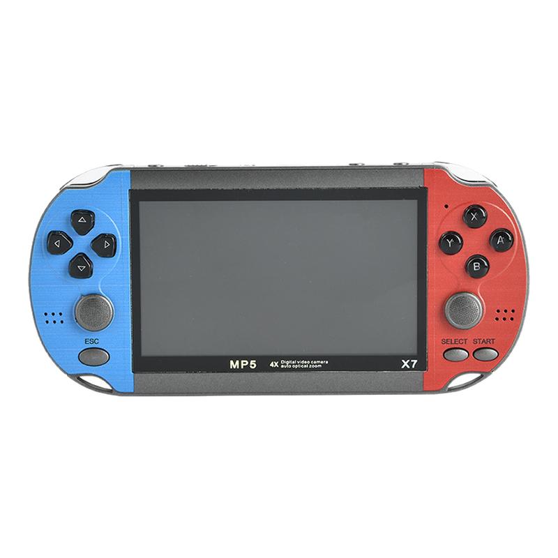 X7 mp5游戏机投屏电视fc掌上游戏机掌机4.3寸儿童单人街机游戏