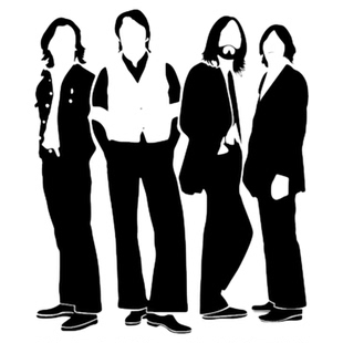 TLP镂空车贴  The Beatles甲壳虫摇滚乐队约翰列侬行李箱贴摩托车