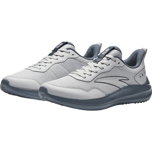 安踏晴空男鞋灰色运动鞋男士秋冬新款休闲轻便减震通勤跑步鞋男子