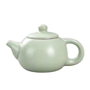 陶瓷茶壶小号功夫茶具泡茶壶汝窑石瓢壶开片可养汝瓷大单壶手抓壶