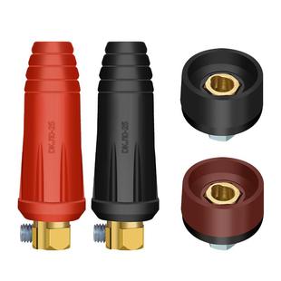 电焊机快速接头线柱欧式焊把线快速接头配件公母电缆专用插头插座