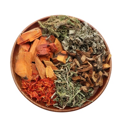 伸筋草苏木骨碎补透骨草艾叶红花