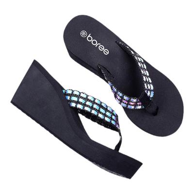 BOREE宝人坡跟夹脚人字拖女鞋
