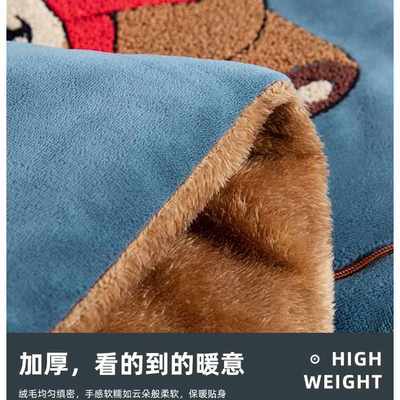 加绒加厚抱枕被子两用办公室午睡毯二合一车载可收纳折叠车内午休