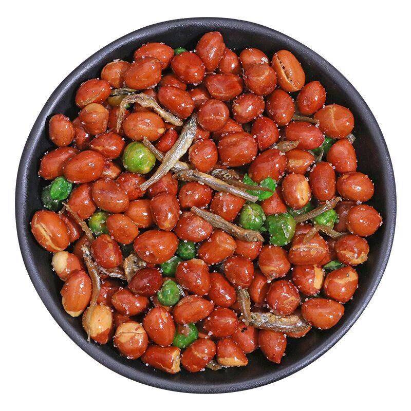 香酥小鱼干花生米下酒菜开袋即食商用虾小包装网红零食香麻辣青豆
