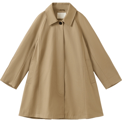 【倪妮同款】播中长款复古高智风衣女秋新款宽松外套BDS3FD3088