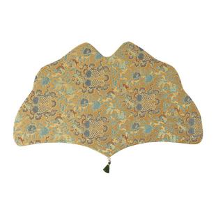 繁野中式浮光金银杏叶茶席创意织锦刺绣干泡席桌垫桌布茶垫子组合