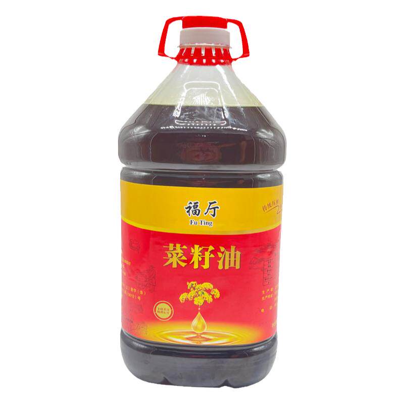 河南菜籽油纯菜油农家自榨浓香正宗非转基因冷榨食用油小瓶家用5L