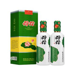 【双支礼袋】一品荷花53度500ml*2瓶贵州酱香型白酒送礼纯粮酿造