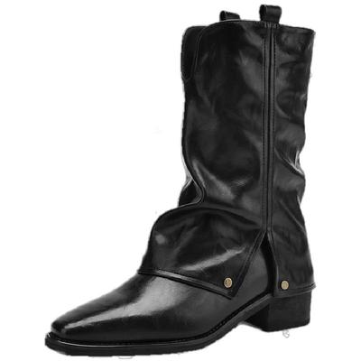 达芙妮短靴女款裤管靴尖头马丁靴