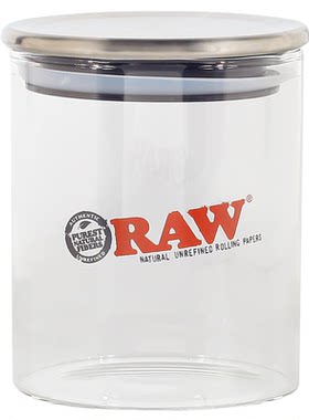 玻璃烟丝罐RAW密封保湿大储存罐