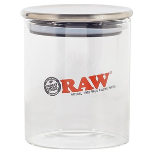 烟盒raw玻璃烟丝罐罐手卷保湿罐密封不锈钢收纳大号储存卷烟