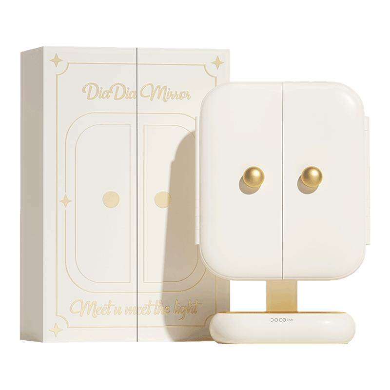 【胡可专属】DOCO化妆镜带灯led镜子梳妆镜美妆女友圣诞节礼物