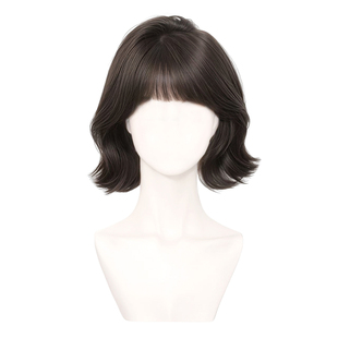 假发全头套女仿真人发自然蓬松韩系外翻短卷发一刀切短发假发头套