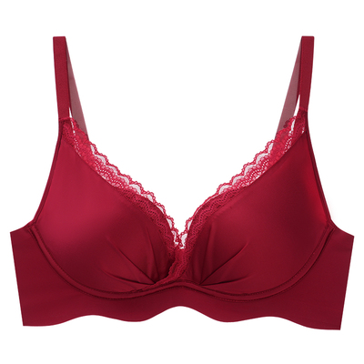 本命年内衣女小胸聚拢无钢圈套装