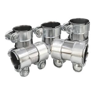 汽车改装排气管卡箍连接套筒通用车型三元催化接头卡子消声器抱箍