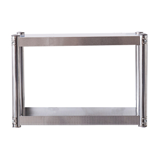 厨房3两层不锈钢挂墙置物架壁挂式2三层微波炉架上墙吊架调味架子