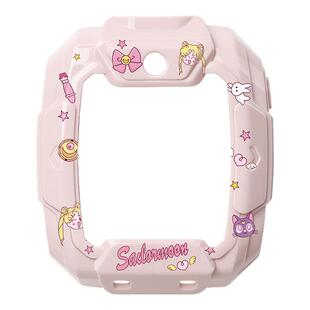 适用于华为儿童手表5pro保护壳印花卡通5Pro专用保护套防摔防刮智能学生电话手表软壳TGR-L10全屏钢化膜配件